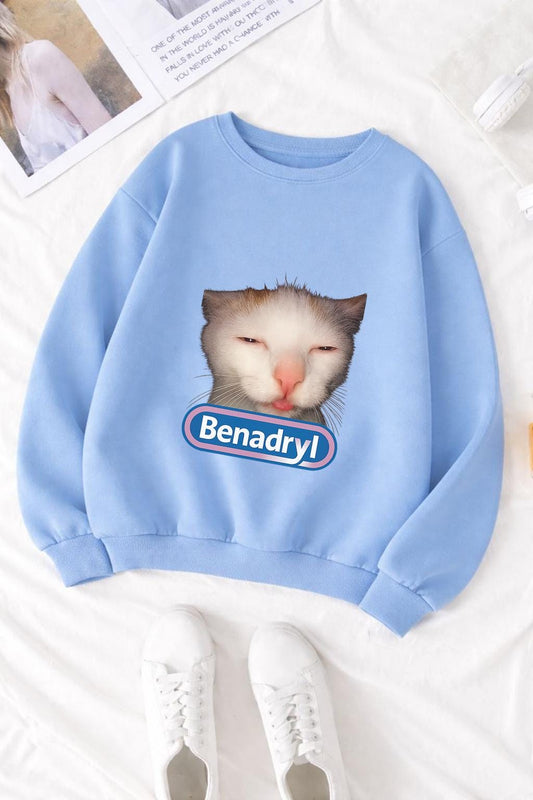 Benadryl Meme Cat Shirt, Funny Sleepy Cat T Shirt, Viral Benadryl Cat Meme Tee, Tired Cat Humor Shirt, Unisex Funny Graphic Tee