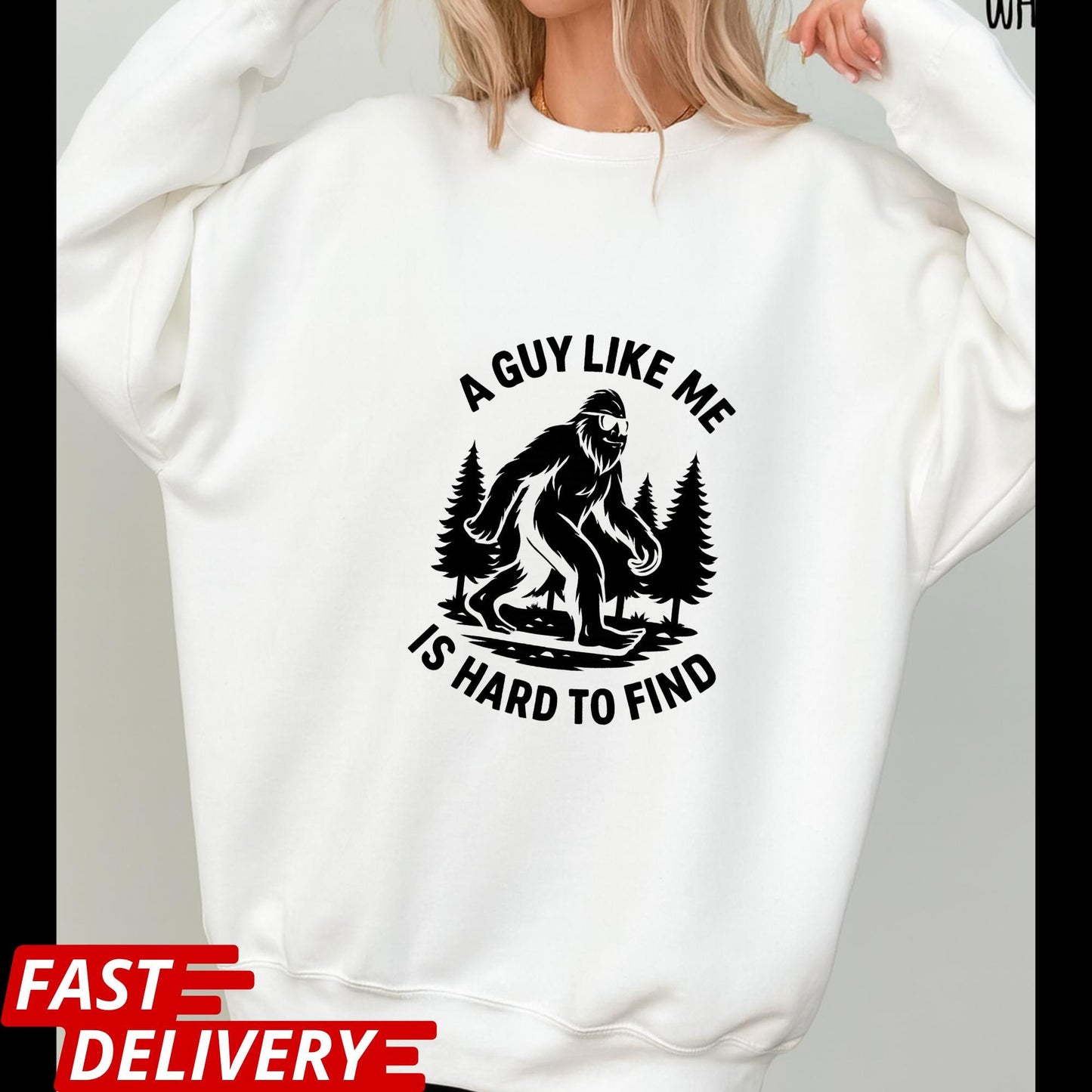 A Guy Like Me Is Hard to Find Shirt, Funny Bigfoot T-Shirt, Sasquatch Tee, Retro Camping Shirt, Outdoorsmen Gift, CottonBody Graphic Tee