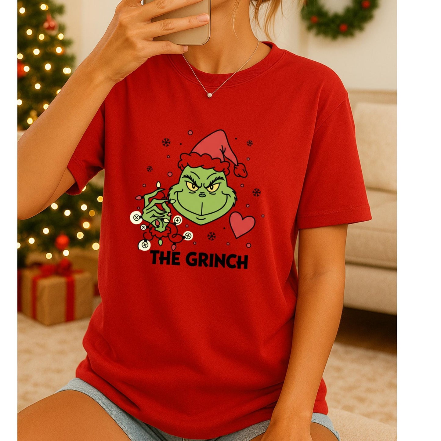 Funny Christmas Parody T-Shirt, Green Grumpy Holiday Character Tee, Cute Xmas Mischief Graphic Shirt, Grinch T-Shirt, The Grinch