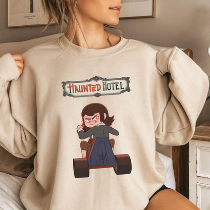 Haunted Hotel Abaddon Shirt, Funny Demon Cartoon T Shirt, Dark Humor Graphic Tee, Unisex Gothic Meme Shirt