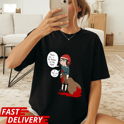 Haunted Hotel Abaddon Cartoon Inspired Custom T-shirt Dark Anime Horror Tee, Gothic Demon Graphic Shirt, Its Fricken Bats T Shirt