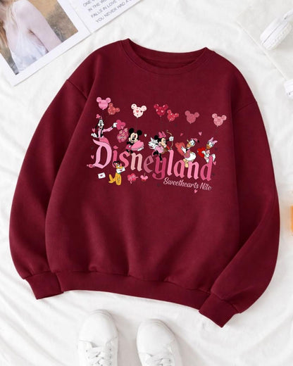 Disneyland Valentines Day Sweatshirt, Mickey and Friends Shirt, Disney Sweethearts Sweater, Retro Disneyland Valentine's Hoodie