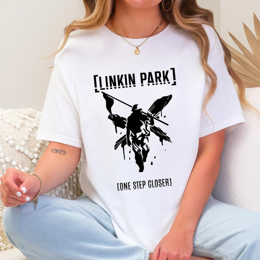 Linkin Park Inspired Shirt, One Step Closer Graphic Tee, Rock Band Streetwear Top, Angel Warrior Art T-Shirt, Music Fan Tee