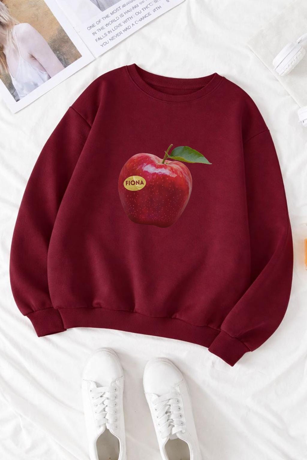 Fiona Apple Inspired T Shirt, Retro Y2K Apple Graphic Tee, Indie Music Fan Shirt, Minimal Apple Print Tee, Unisex Aesthetic Shirt, MusicGift