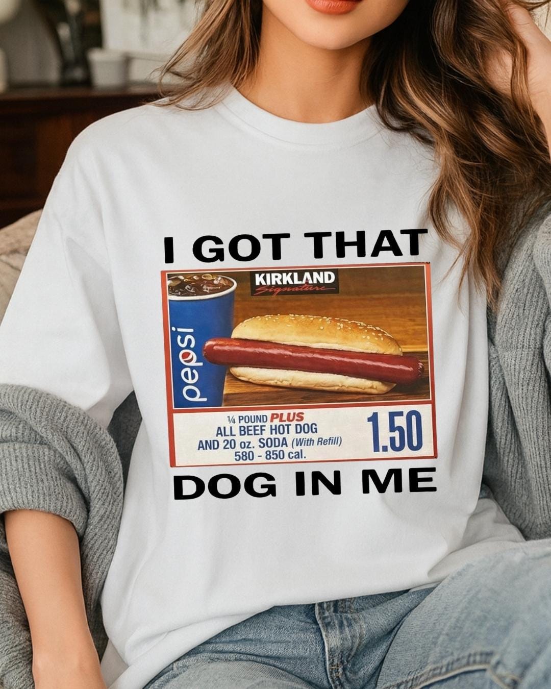 I Got That Dog In Me Shirt, Funny Costco Hot Dog Meme Shirt, Comfort Colors Graphic Tee, Viral Food Meme Shirt, Gift for Costco Lovers