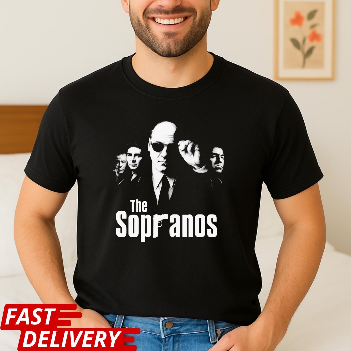 The Sopranos TV Show Shirt, Classic Mafia Series Tee, Mob Boss Fan Gift, Vintage Crime Drama T-Shirt, Tony Soprano Graphic Tee
