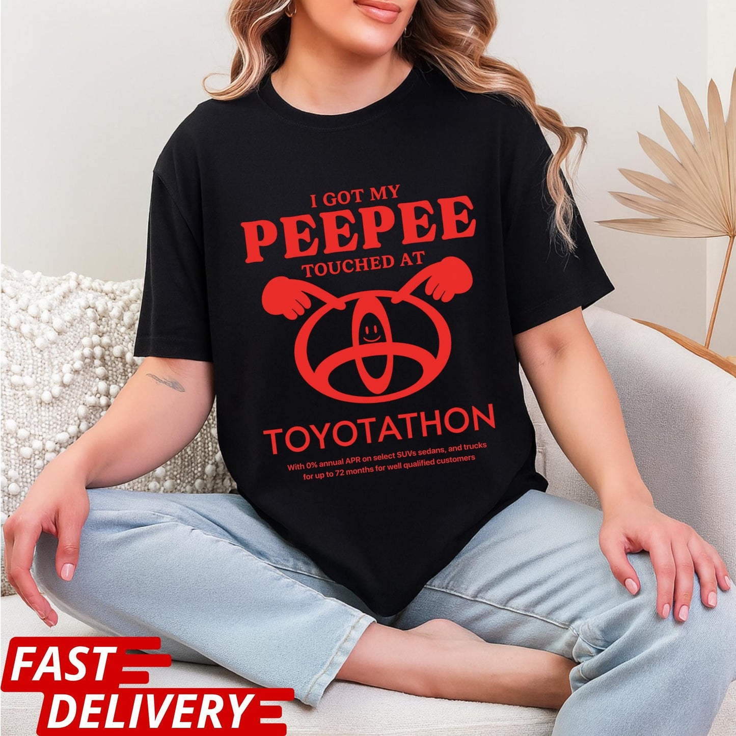 I Got My Peepee Touched at Toyotathon Graphic Tee, Funny Toyota Shirt, Ironic Tee, Oddly Specific Meme, Shirts That Go Hard