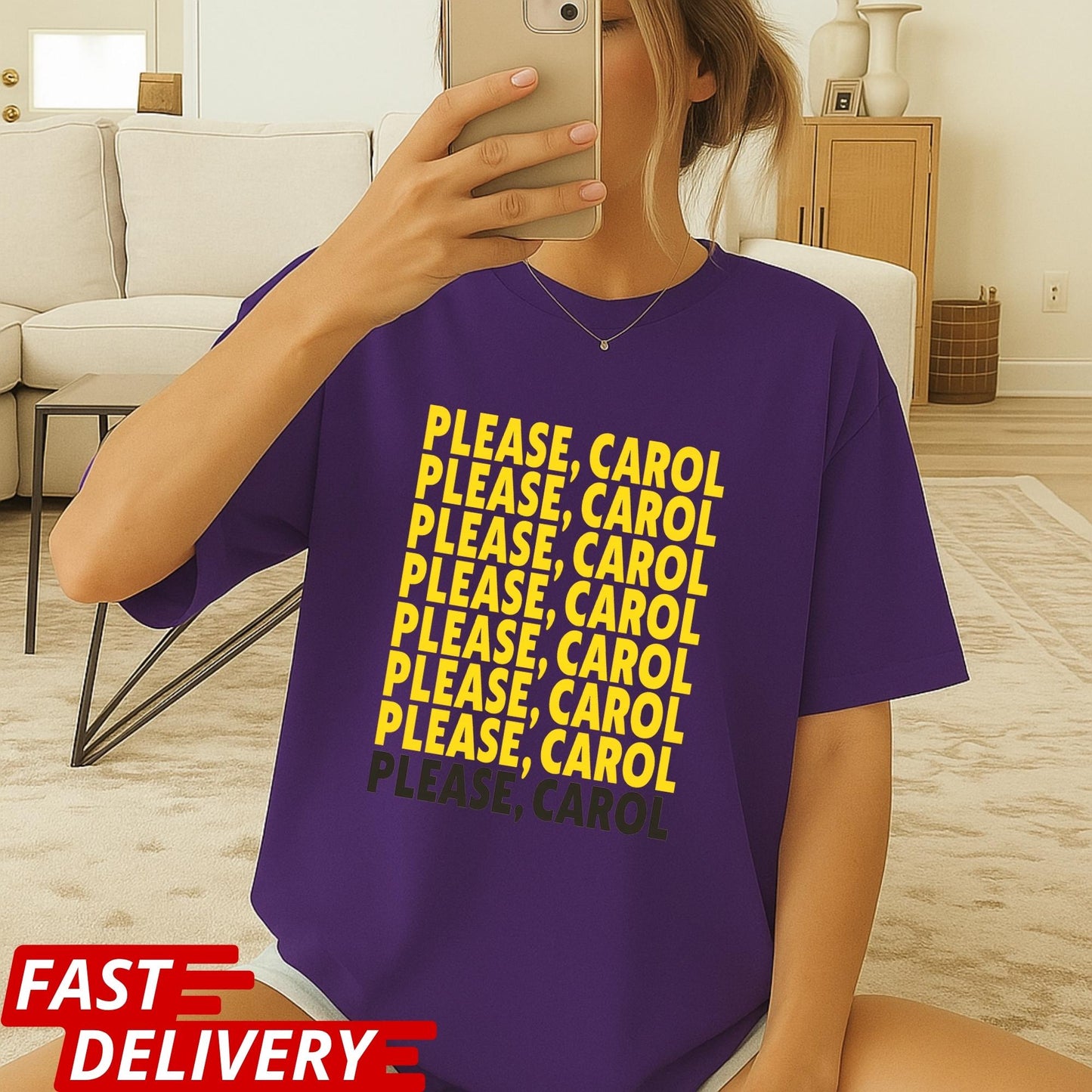 Please Carol Shirt, Carol Quote T-Shirt, Pluribus Carol Scene Tee, Cult Sci Fi Series Quote Shirt, Statement Graphic Tee