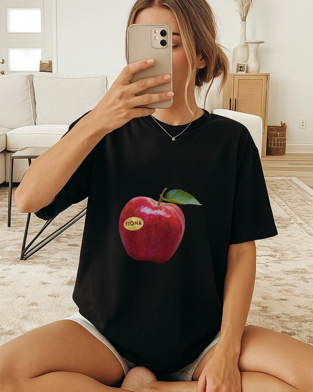 Fiona Apple Inspired T Shirt, Retro Y2K Apple Graphic Tee, Indie Music Fan Shirt, Minimal Apple Print Tee, Unisex Aesthetic Shirt, MusicGift