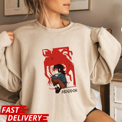 Haunted Hotel Abaddon Cartoon Inspired Custom T-shirt Dark Anime Horror Tee, Gothic Demon Graphic Shirt, Occult Art Aesthetic TShirt