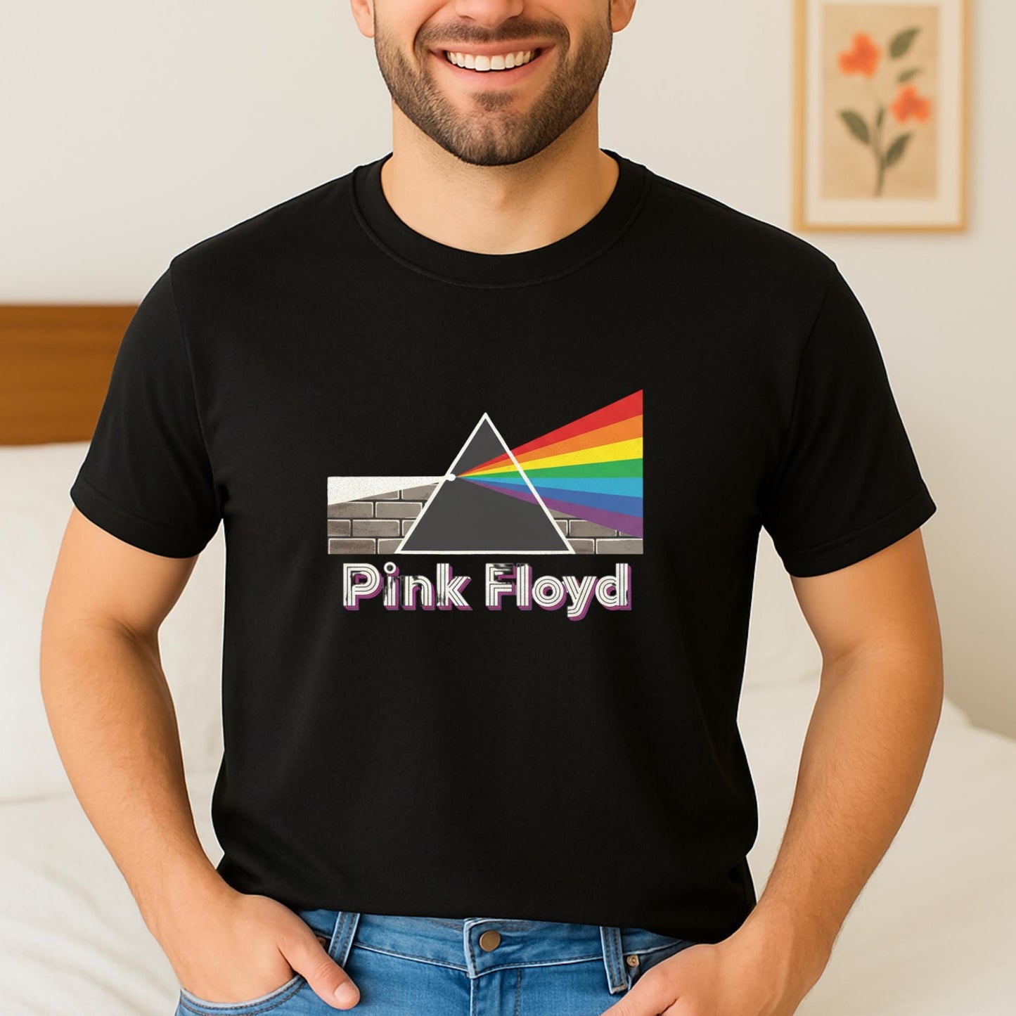 Pink Floyd T-Shirt, Dark Side of the Moon, Unisex Rock Band Tee