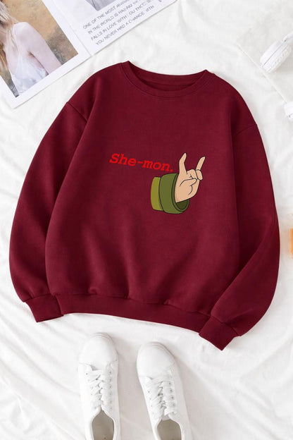 Haunted Hotel She-mon Shirt, Horror Comedy T-Shirt, Funny Dark Humor Tee, Cartoon Hand Gesture Shirt, Unisex Graphic Tee