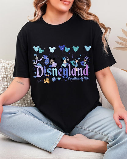 Disneyland Valentine’s Day Sweatshirt, Mickey and Friends Shirt, Disney Sweethearts Nite Sweater, Retro Disneyland Valentine Hoodie