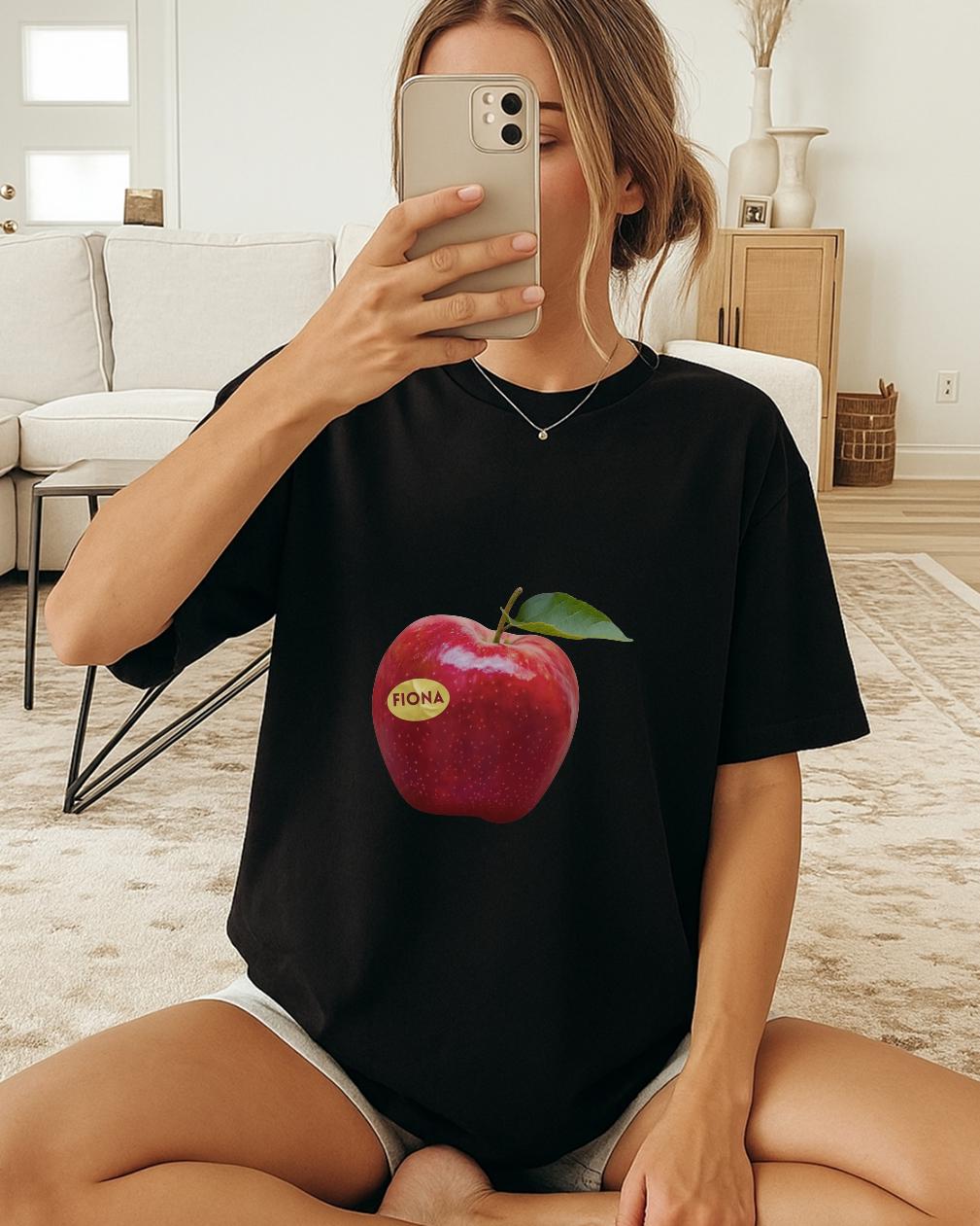 Fiona Apple Inspired T Shirt, Retro Y2K Apple Graphic Tee, Indie Music Fan Shirt, Minimal Apple Print Tee, Unisex Aesthetic Shirt, MusicGift
