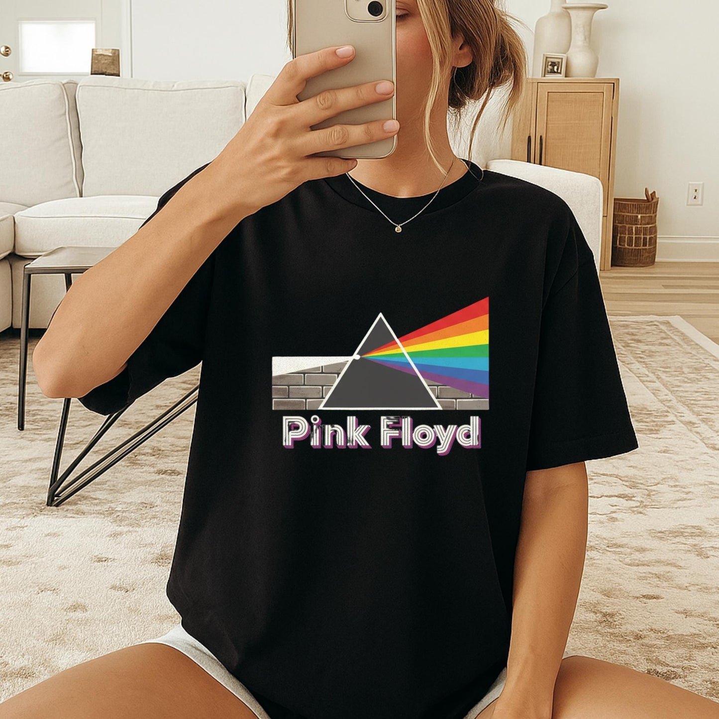 Pink Floyd T-Shirt, Dark Side of the Moon, Unisex Rock Band Tee
