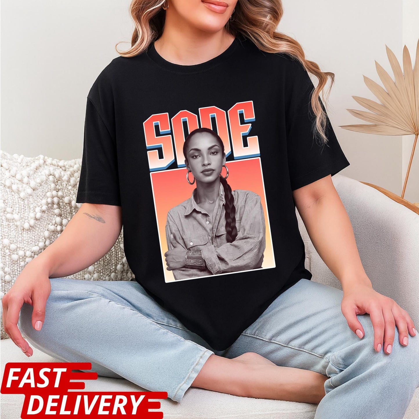 Sade Graphic Shirt, Sade Portrait T Shirt, Retro Soul Music Tee, Vintage Style Sade Shirt, Unisex Statement Graphic Tee