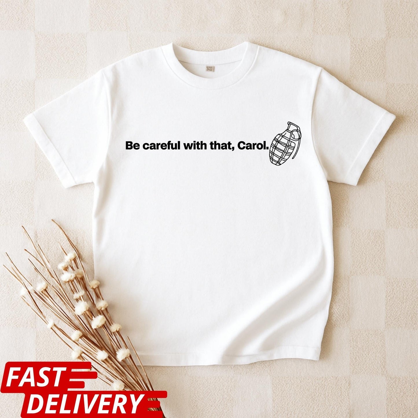 Be Careful With That Carol Shirt, Pluribus Quote T-Shirt, Iconic Pluribus Scene Tee, Sci-Fi Cult Series Quote Shirt