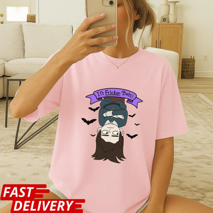 Haunted Hotel Abaddon Cartoon Inspired Custom T-shirt Dark Anime Horror Tee, Gothic Demon Graphic Shirt, Its Fricken Bats T Shirt