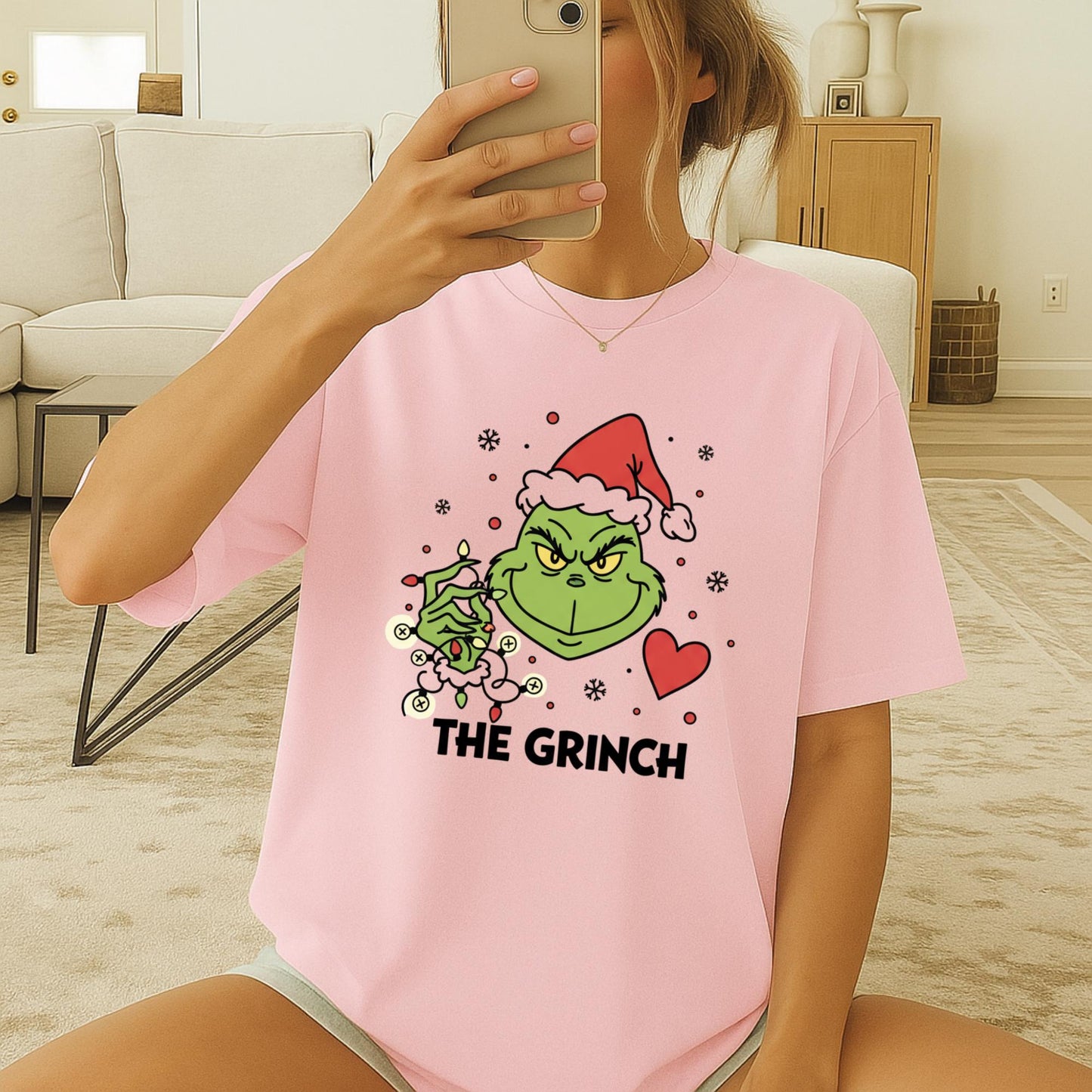 Funny Christmas Parody T-Shirt, Green Grumpy Holiday Character Tee, Cute Xmas Mischief Graphic Shirt, Grinch T-Shirt, The Grinch