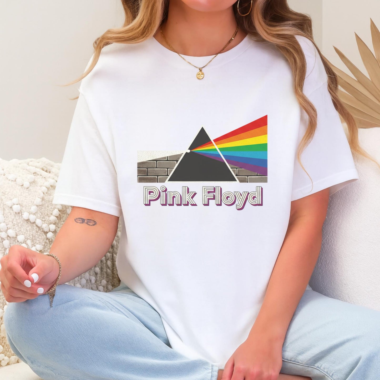 Pink Floyd T-Shirt, Dark Side of the Moon, Unisex Rock Band Tee