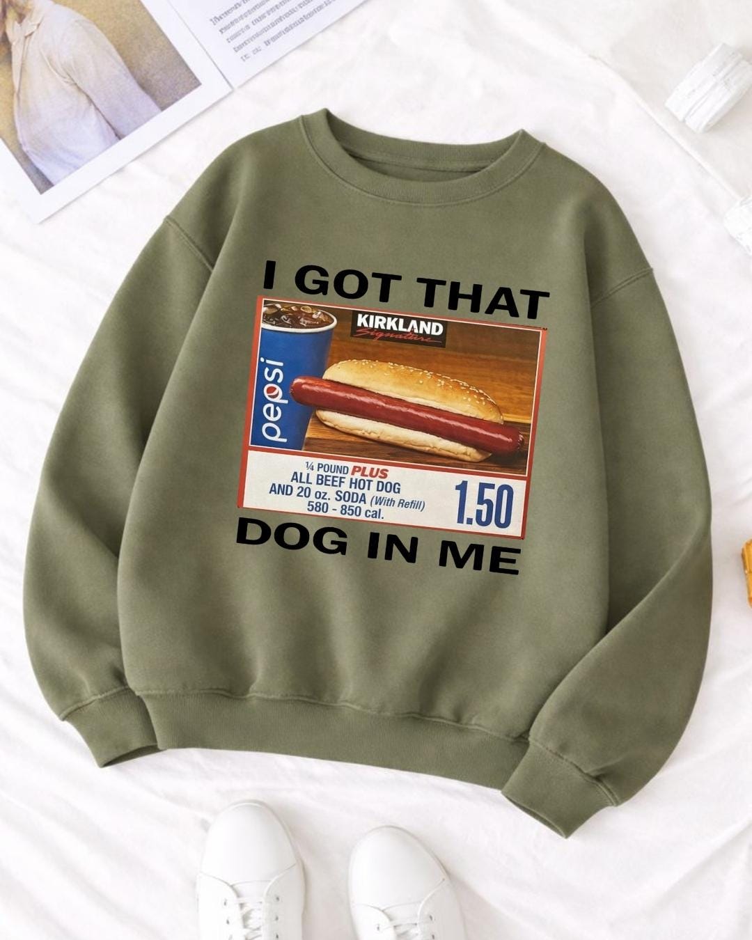 I Got That Dog In Me Shirt, Funny Costco Hot Dog Meme Shirt, Comfort Colors Graphic Tee, Viral Food Meme Shirt, Gift for Costco Lovers