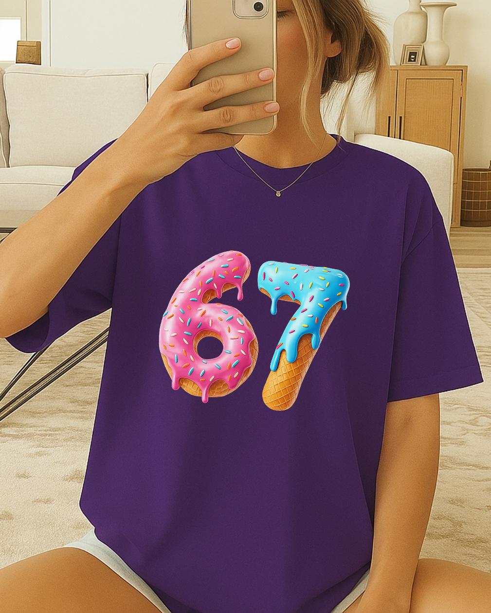 67 Meme T Shirt, Funny 6 7 Shirt, Cute Number Meme Tee, Valentine Humor Shirt, Viral Internet Joke Unisex Tee, 6 7 Valentines Day