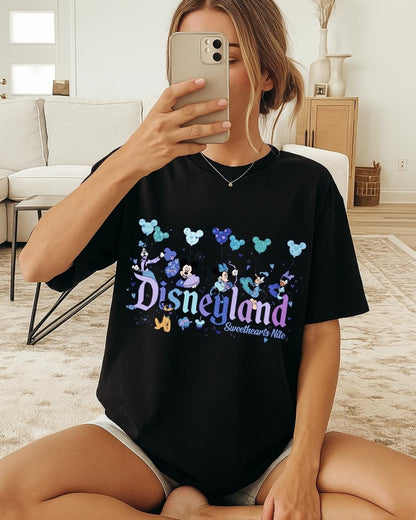 Disneyland Valentine’s Day Sweatshirt, Mickey and Friends Shirt, Disney Sweethearts Nite Sweater, Retro Disneyland Valentine Hoodie