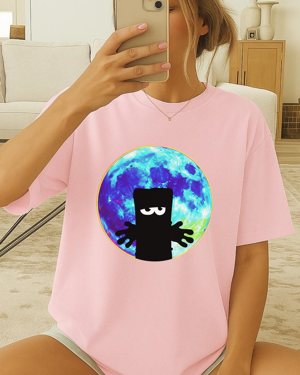 Bernd das Brot Moon Shirt, Bernd das Brot Shirt, Grumpy Bread Cartoon T-Shirt, Cult Classic Gift, MIST German Cult Cartoon Tee, Kika TV Tee