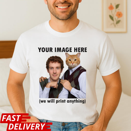 Custom Photo T-Shirt, Personalized Picture Shirt, Make Your Own T Shirt, Your Image Printed, Fully Personalised T-Shirts, Make Your TShirt