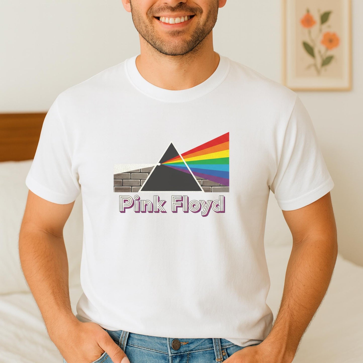 Pink Floyd T-Shirt, Dark Side of the Moon, Unisex Rock Band Tee