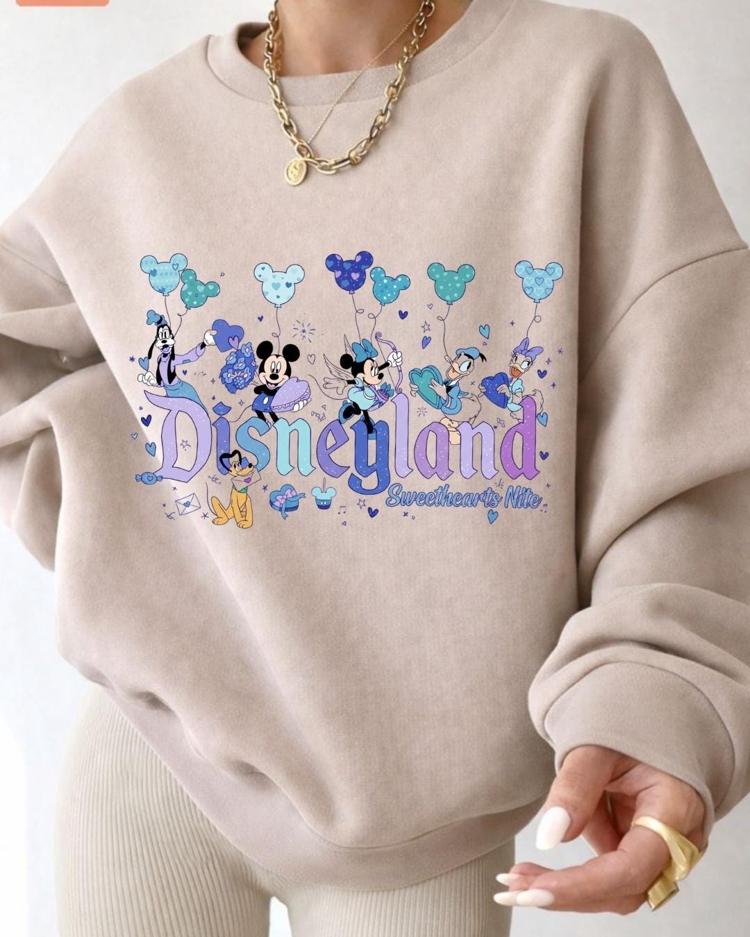 Disneyland Valentine’s Day Sweatshirt, Mickey and Friends Shirt, Disney Sweethearts Nite Sweater, Retro Disneyland Valentine Hoodie