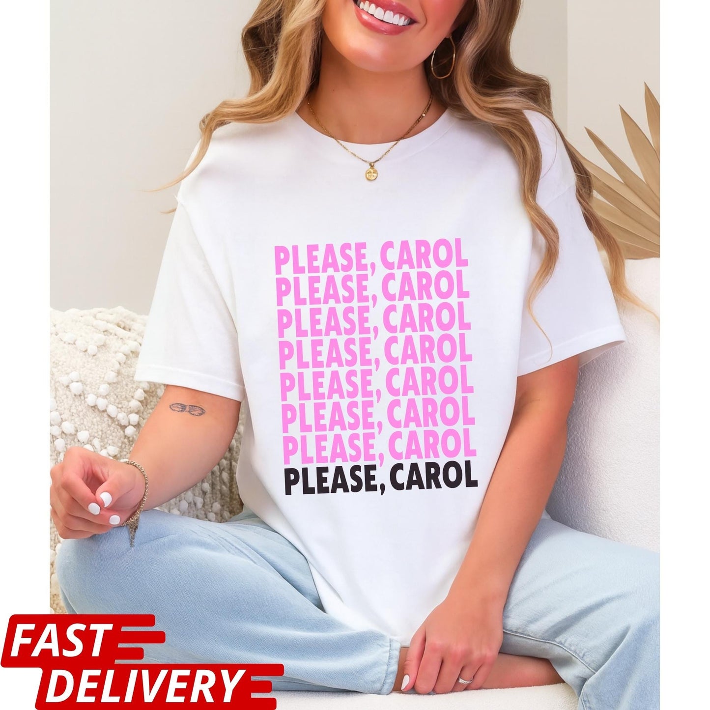 Please Carol Shirt, Carol Quote T-Shirt, Pluribus Carol Scene Tee, Cult Sci Fi Series Quote Shirt, Statement Graphic Tee
