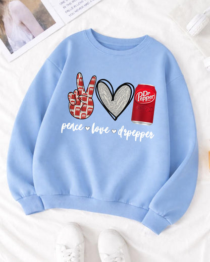 Peace Love Dr Pepper Shirt: Retro Soda Lover Graphic Tee, Funny Soda Graphic Tee, Retro Drink Lover T Shirt