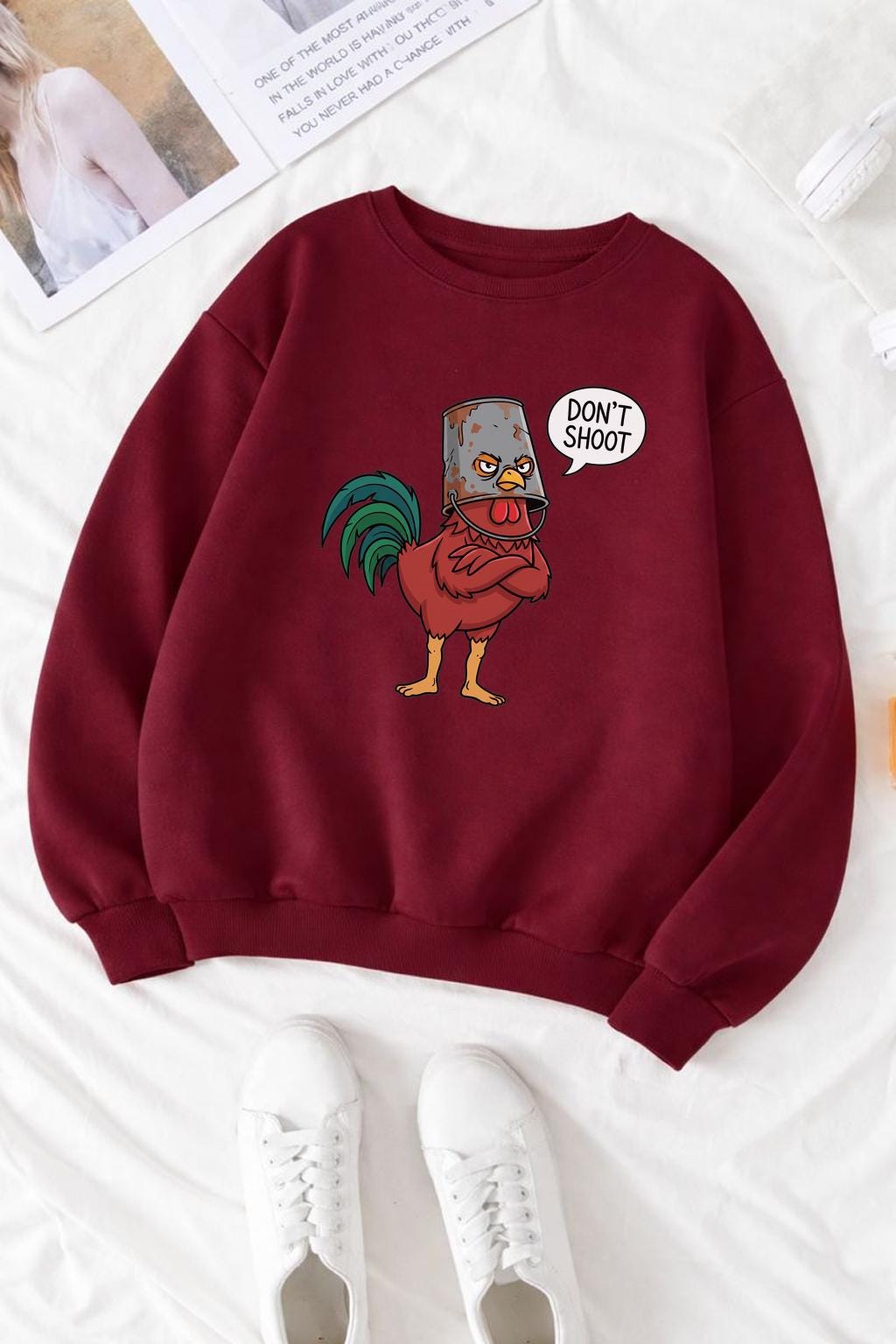 Arc Raiders Funny T Shirt, Don’t Shoot Gamer Meme Tee, Arc Raiders Chicken Shirt, Sarcastic Arcade Graphic TShirt, Unisex Gamer Tee