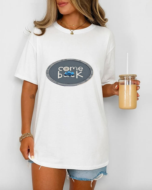 Pluribus Come Back Shirt, Carol Quote T-Shirt, Minimal Fan Art Tee, Sci-Fi Series Inspired Graphic Shirt, Unisex Retro TV Show Tee