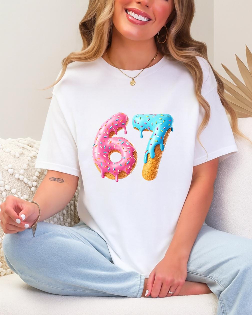 67 Meme T Shirt, Funny 6 7 Shirt, Cute Number Meme Tee, Valentine Humor Shirt, Viral Internet Joke Unisex Tee, 6 7 Valentines Day