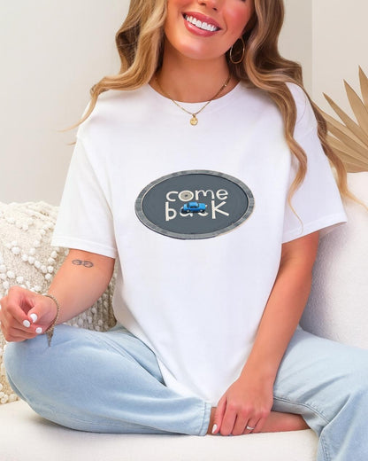 Pluribus Come Back Shirt, Carol Quote T-Shirt, Minimal Fan Art Tee, Sci-Fi Series Inspired Graphic Shirt, Unisex Retro TV Show Tee