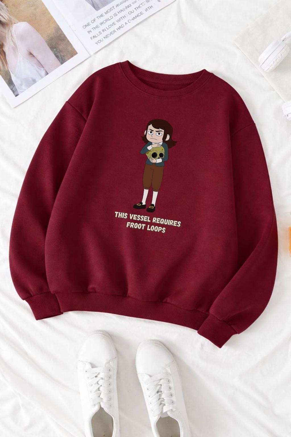 High Prince Of The Black Realm, This Vessel Requires Fruit Loops Tee, Haunted Hotel Abaddon Cartoon Inspired Custom T-shirt Dark Horror Tee