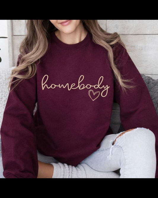Homebody Sweatshirt, Cozy Sweatshirt, Woman Crewneck, Homebody Tee Slouchy Sweatshirt, Cute Sweatshirt, Trendy Sweatshirt