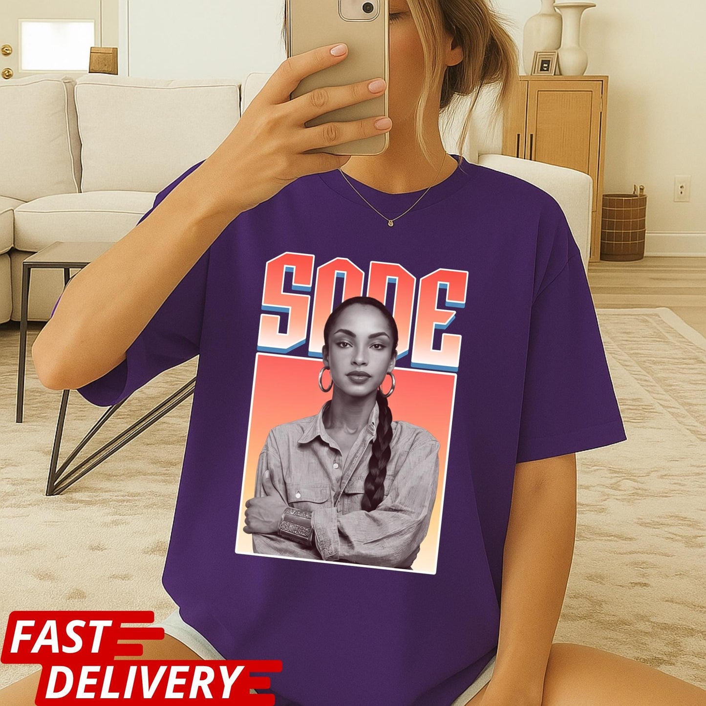 Sade Graphic Shirt, Sade Portrait T Shirt, Retro Soul Music Tee, Vintage Style Sade Shirt, Unisex Statement Graphic Tee