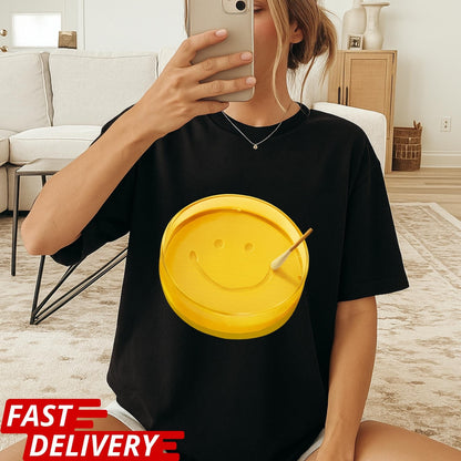 Pluribus Smile Dish Shirt, Pluribus Series Iconic Scene T-Shirt, Sci-Fi Cult Show Symbol Tee, Dystopian TV Series Shirt