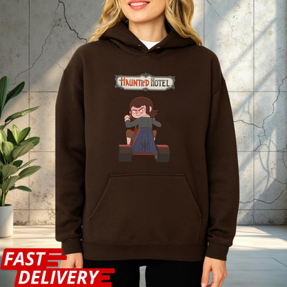 Haunted Hotel Abaddon Shirt, Funny Demon Cartoon T Shirt, Dark Humor Graphic Tee, Unisex Gothic Meme Shirt