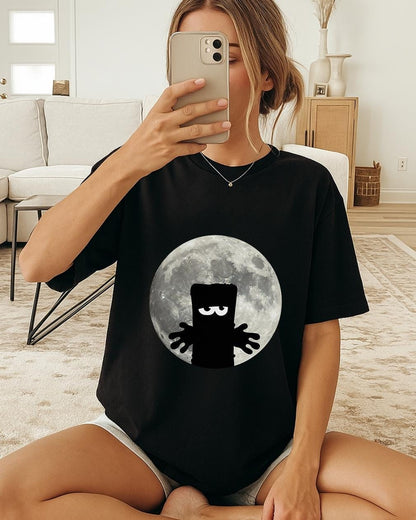 Bernd das Brot Moon Shirt, Bernd das Brot Shirt, Grumpy Bread Cartoon T-Shirt, Cult Classic Gift, MIST German Cult Cartoon Tee, Kika TV Tee