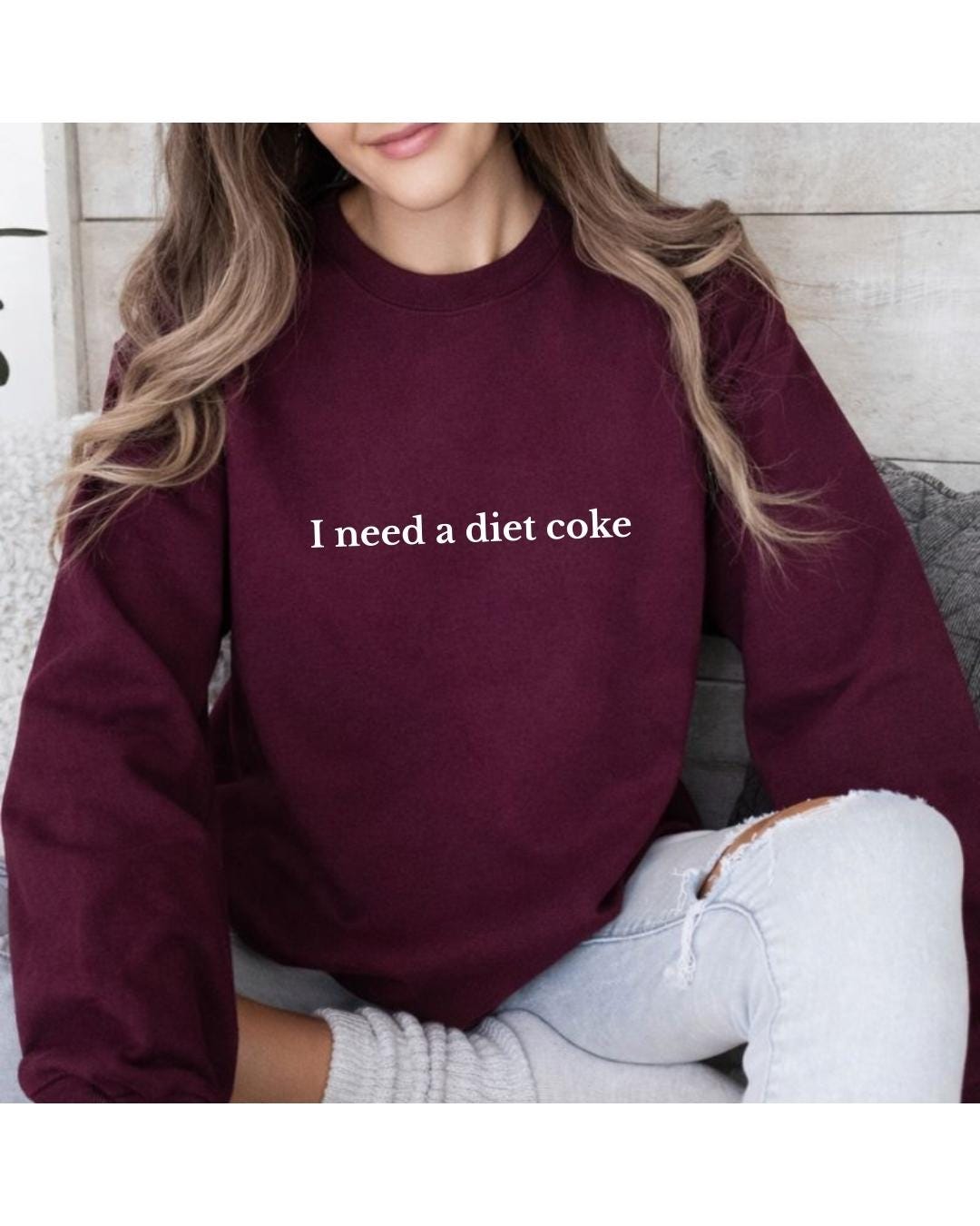 I Need A Diet Coke Sweatshirt, Diet Coke Bottles, Gift for Diet Coke Lover, Soda Gift Crewneck, Funny Gift Sweatshirt Soda Lover, Funny Coke