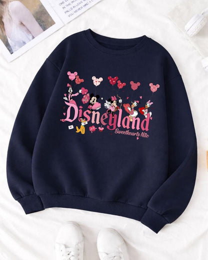 Disneyland Valentines Day Sweatshirt, Mickey and Friends Shirt, Disney Sweethearts Sweater, Retro Disneyland Valentine's Hoodie