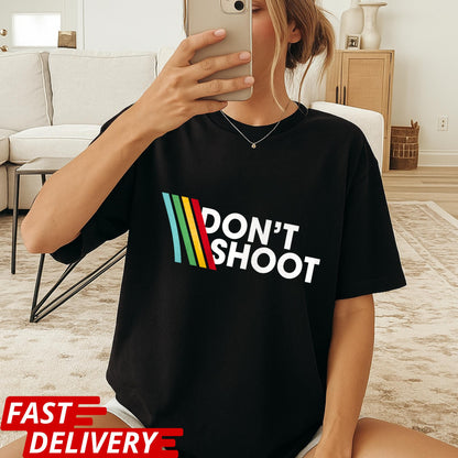 Arc Raiders T Shirt, DON'T SHOOT Gaming Shirt, Sarcastic Funny Retro Arcade Raiders Tee, Vintage ARC Stripes, Don’t Shoot Shirt