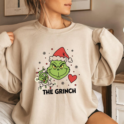 Funny Christmas Parody T-Shirt, Green Grumpy Holiday Character Tee, Cute Xmas Mischief Graphic Shirt, Grinch T-Shirt, The Grinch