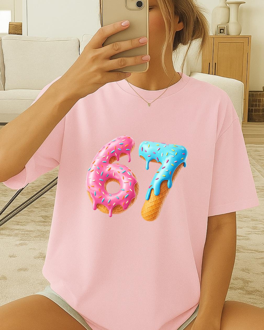 67 Meme T Shirt, Funny 6 7 Shirt, Cute Number Meme Tee, Valentine Humor Shirt, Viral Internet Joke Unisex Tee, 6 7 Valentines Day