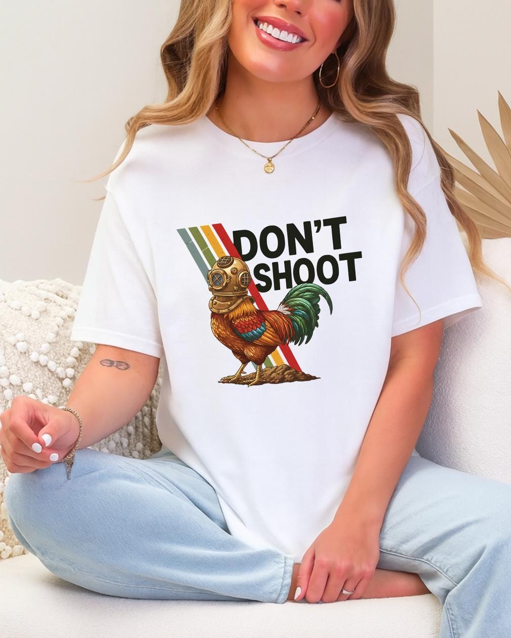 Arc Raiders T Shirt, DON'T SHOOT Gaming Shirt, Sarcastic Funny Retro Arcade Raiders Tee, Vintage ARC Stripes, Don’t Shoot Shirt