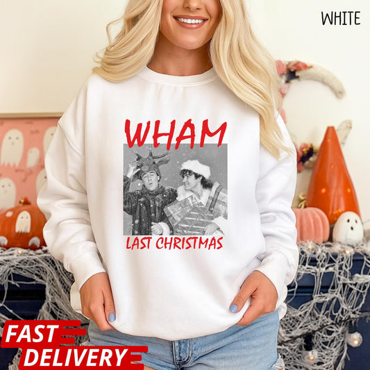 Wham Last Christmas Shirt, Retro 80s Christmas Tee, Funny Holiday Music T-Shirt, George Michael Xmas Gift, Vintage Song Lyric Shirt